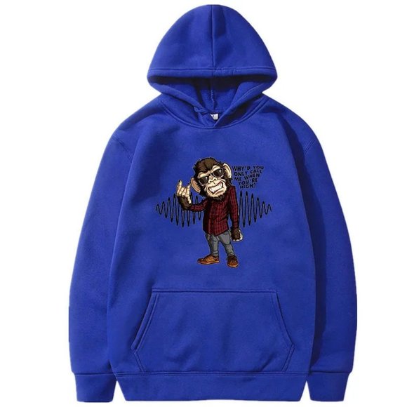 Comfortable Rock Arctic Monkeys Print Hoodie Hip Hop Coats Rapper Sweater Unisex - Picture 3 of 10